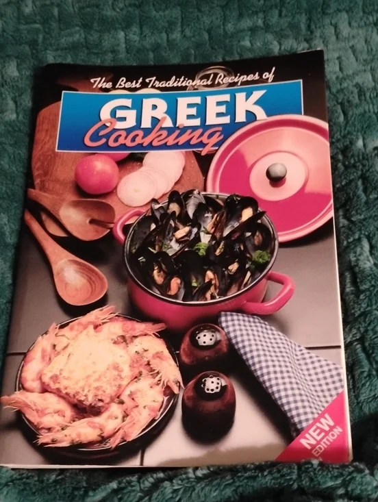 Greek Cooking Cookbook - Pink Cover