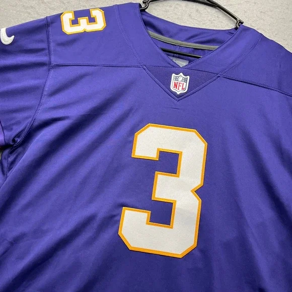 Nike Jordan Addison Minnesota Vikings Purple Game Jersey Mens Small #3‎ NFL New