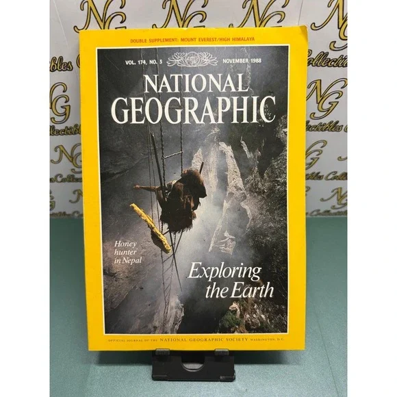National Geographic November 1988 Vol 174 No 5 Honey Hunter Nepal Mount Everest
