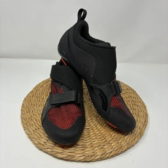 Nike SuperRep Cycle Black Crimson Indoor Cycling Shoes Men 12 Peloton Spin Cleat