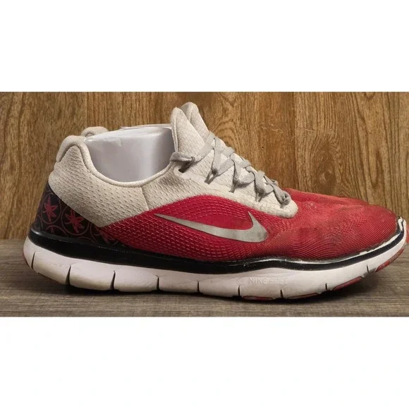Nike Free Trainer V7 Ohio State Buckeyes Shoes Mens 13 Red Gray White