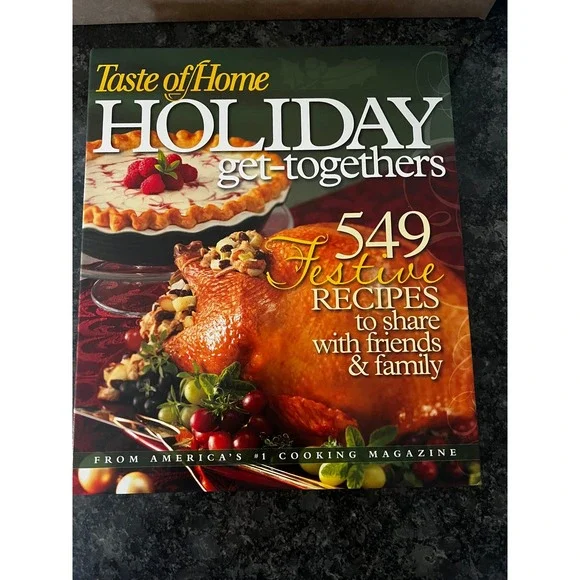 Taste of Home Holiday Get Togethers Cookbook Spiral Bound ‎ Festive Recipes 2008