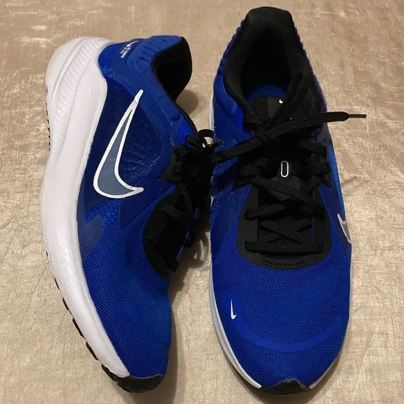 Nike Quest 5 Low Top Road Running Shoes Blue White Size 7
