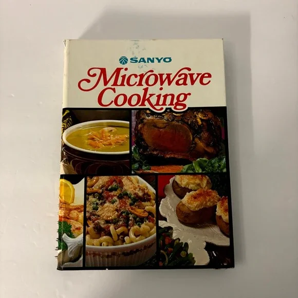 Vintage 1983 Sanyo Microwave Cooking Spiral Cookbook Benjamin Co Recipes Book