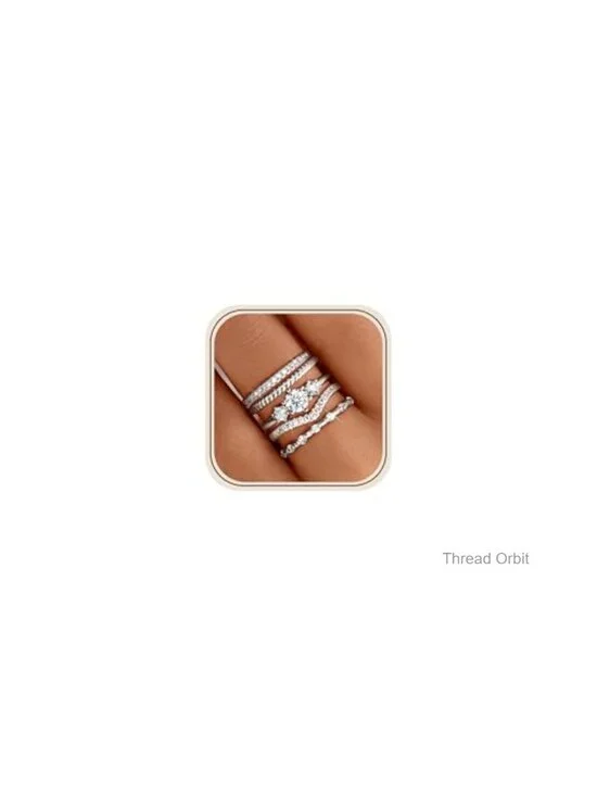 Stackable Rings for Women 14K Gold Plated Non Tarnish Cubic Zirconia Thumb Ring