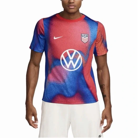 Nike USMNT Dri-FIT Academy Pro Pre-Match Soccer‎ Top Men's Medium FJ2734-101 NWT