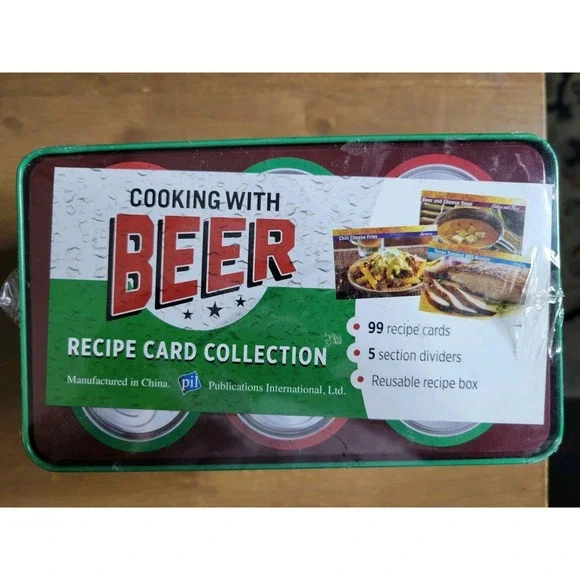 Tin Cooking with Beer Publications International‎ Ltd Recipes (2014)cookbook NEW