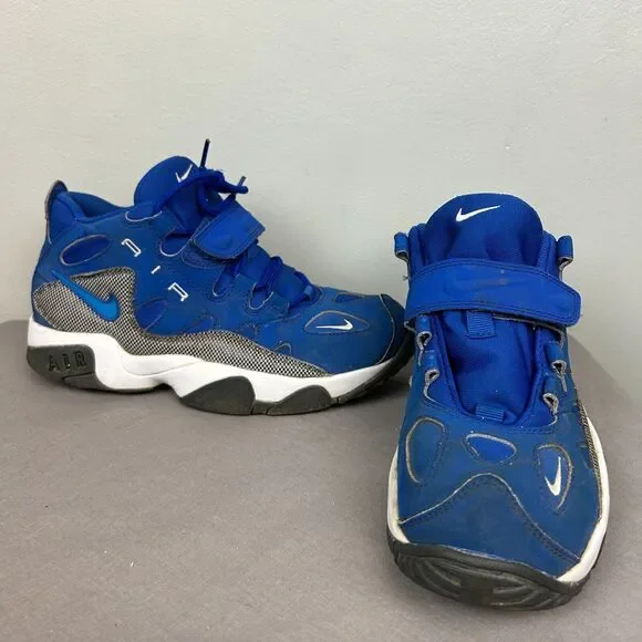 Nike shoes youth 7Y blue lace strap air turf raider 599812-400 NEEDS LACES‎ READ
