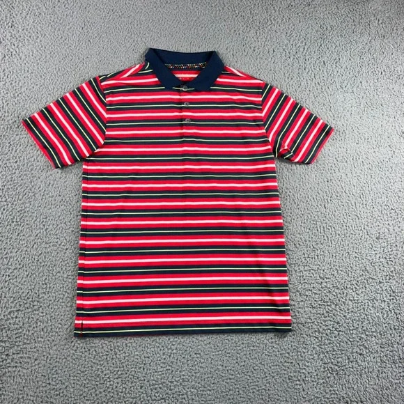 Nike Golf Dri Fit Polo Shirt Men XL Stripe Collared Short Sleeve‎ Casual Sporty