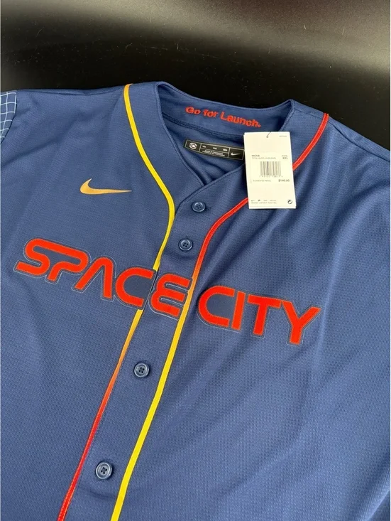 Houston Astros Space City Nike Jersey Men's XXL Navy MLB NWT Authentic