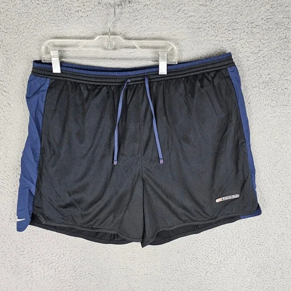 Nike Shorts Mens XL Black Track Club Dri-FIT Running Athletic Mesh Liner FZ7397