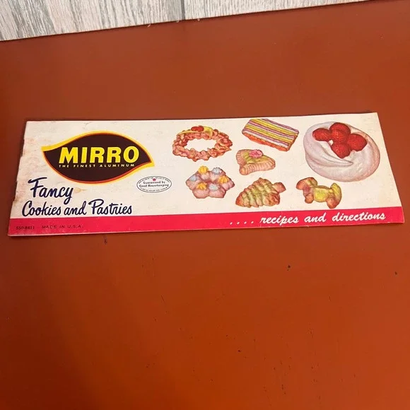 Vintage Mirro Fancy Cookies and Pastries Recipe Booklet Instructions 550-8411
