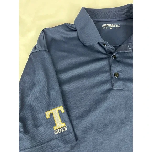 Nike‎ Golf XL Tennessee Volunteers Polo Shirt Dri Fit Blue Mens