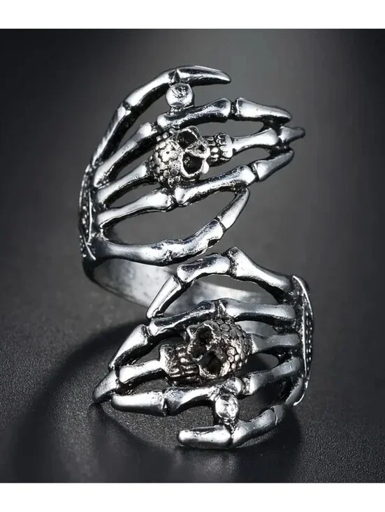 Skeleton Halloween 🎃 Open Ring Unisex One Size New Mixed Metals