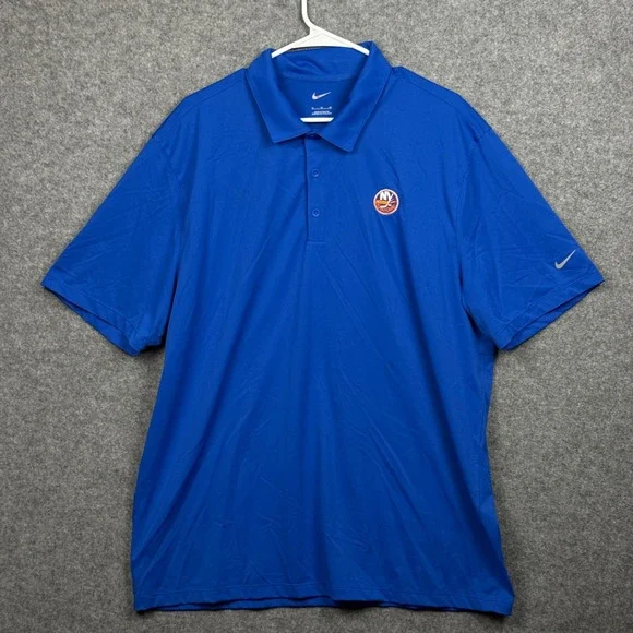 Nike Men's‎ Royal Blue New York Islanders NHL Golf Polo Shirt XL