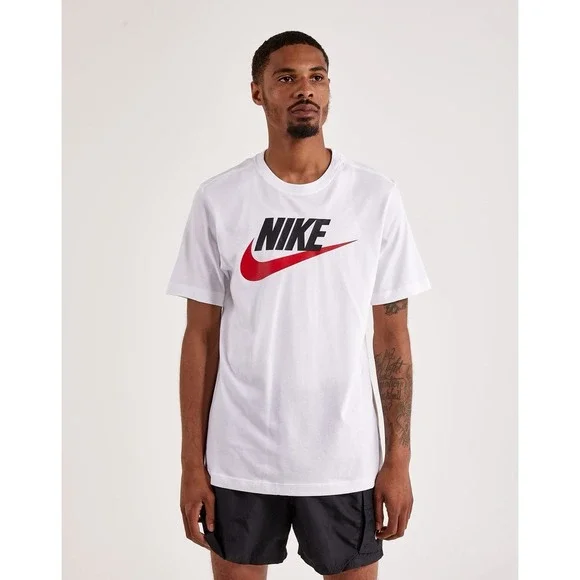 Nike NWT Icon Mens‎ Futura Logo T-Shirt Swish Size Small