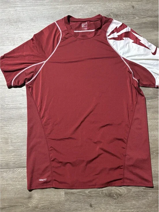 Nike Team Kobe Bryant Sheath Base Layer Compression Shirt Men LARGE NBA WOW Red