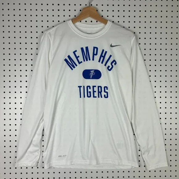 Nike 1 Cent Memphis Tigers Medium Basketball Long Sleeve T‎ Shirt Penny Hardaway