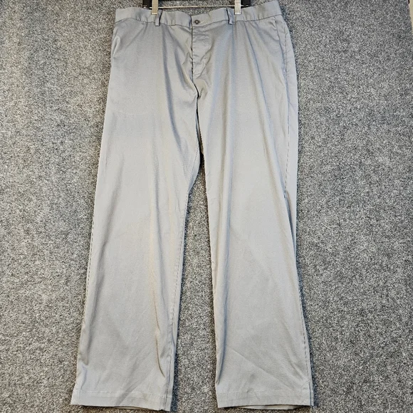 Nike Golf Dri-Fit Pants Mens 38x30 Gray Flat Front Stretch Performance‎ Casual