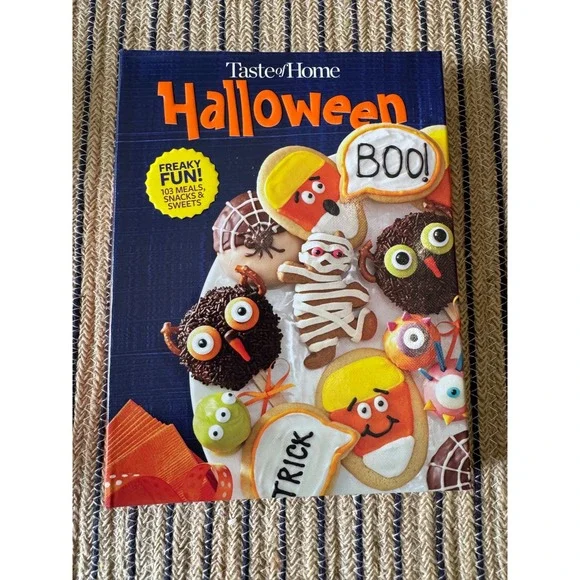 Taste of Home Halloween Cookbook Recipes Meals Snacks Sweets Spiral Hardcover