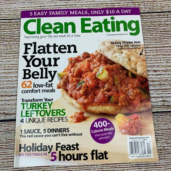 Clean Eating Magazine [November‎ December 2010] Recipes Turkey Leftovers