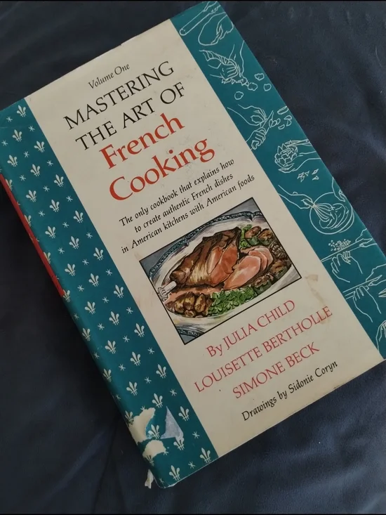Mastering the Art of French Cooking - Teal and Cream Cookbook