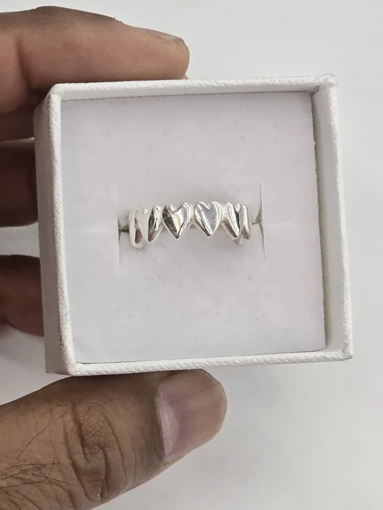 925 Sterling Silver Heart Ring For Women