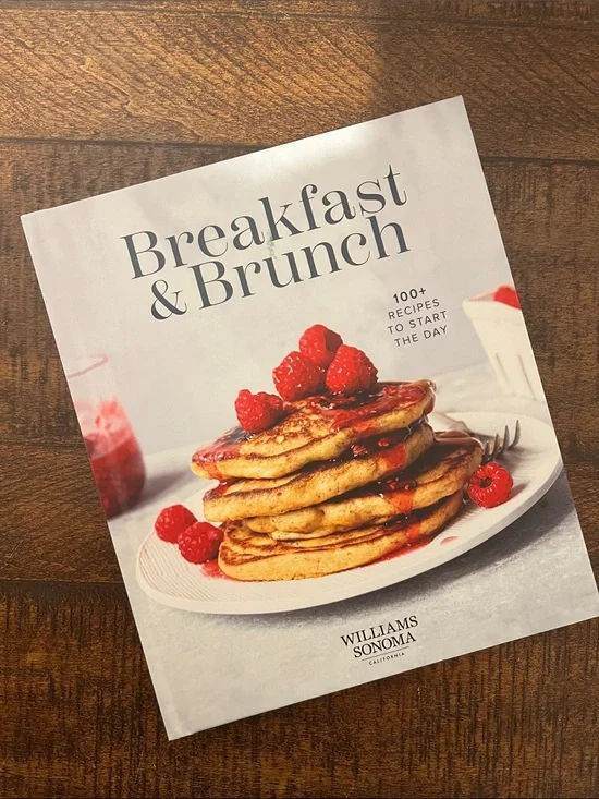 Williams Sonoma Breakfast & Brunch Cookbook - White Cover with Red Accents