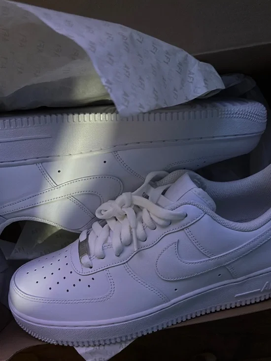 Nike White Low-Top Leather Sneakers