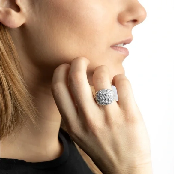 Nove25 Square Signet Brillanti Zircon Ring