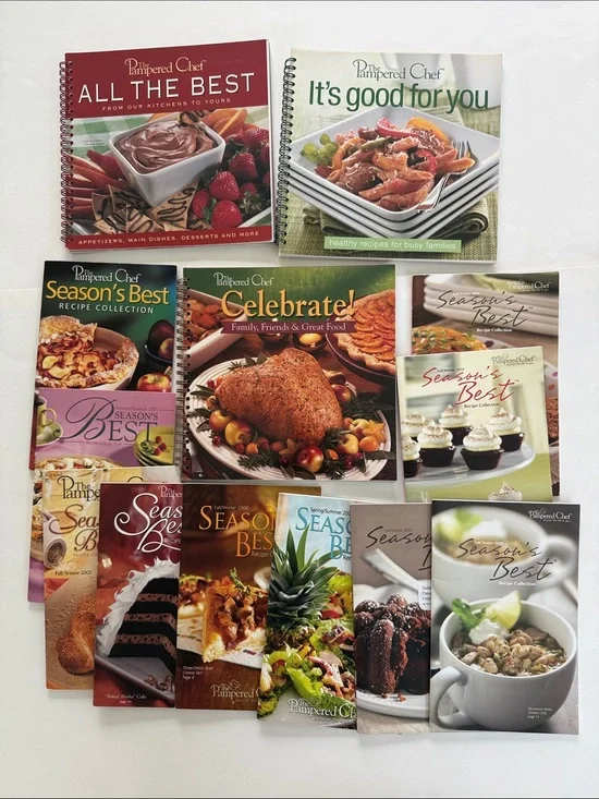13 Pampered Chef Cookbooks 10 Seasons Best - Celebrate Good For You All The Best