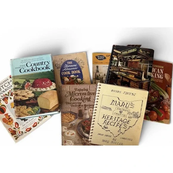 8‎ Vintage Spiral Cookbooks Campbell Country Cooking Dutch American Recipes