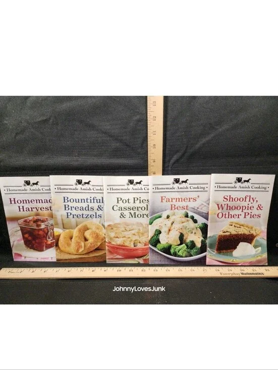Homemade Amish Cooking Cookbook Lot Of 5 Complete Used