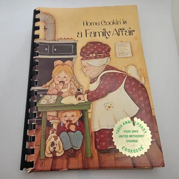 VTG Four Oaks United Methodist Church Cookbook Family Affair 100th Anniversary