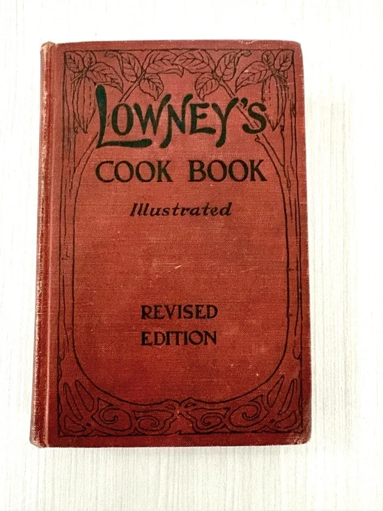 Vintage Lowneys Cook Book Hardcover circa 1912 in wonderful condition!