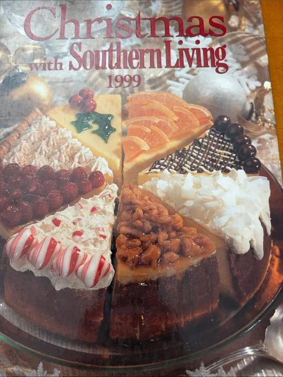 Southern Living Holiday Dessert Cover in Red, White, Brown