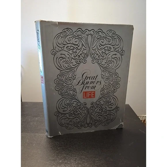 VTG Great dinners from Life 1974 Silver Cover HCDJ Eleanor Graves John Dominis