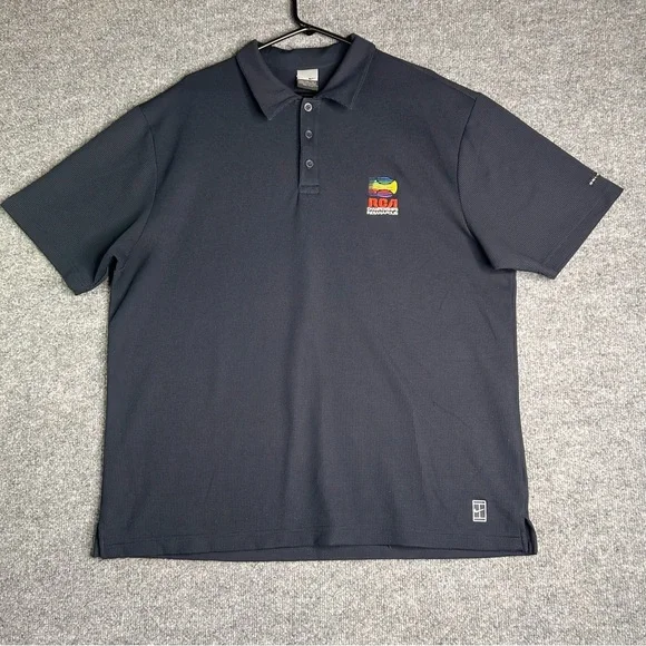 Vintage Nike Court Polo shirt Mens Size xl Embroidered‎ Logo rca championships