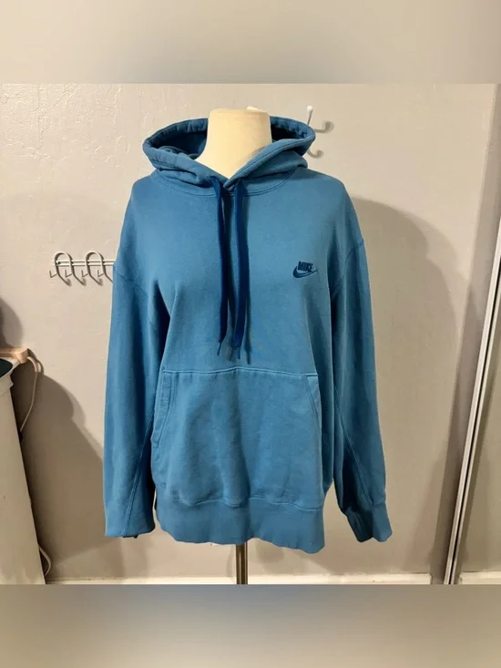 Thick Blue Nike Hoodie