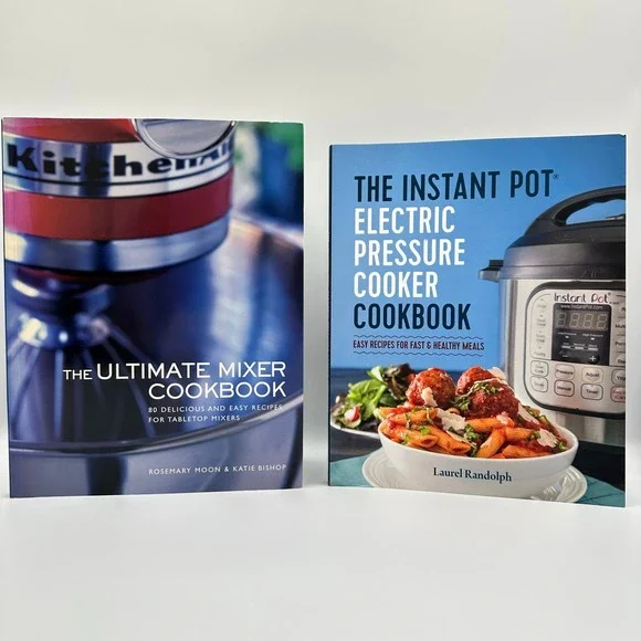Kitchen Appliance Cookbook Lot 2 Instant Pot Mixer Recipes Paperback‎ Good