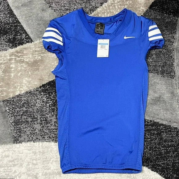 Nike Vapor Pro Practice‎ Football Jersey Blank  Men Medium Blue CI3767-494 NEW