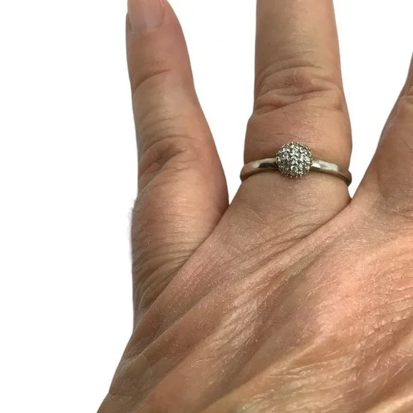 Silpada sterling silver CZ ring