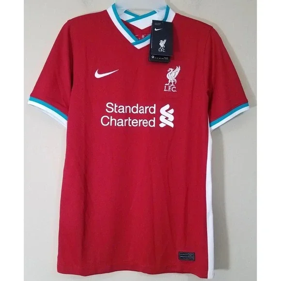 Nike‎ Liverpool FC 20/21 Stadium Home Youth Boys Girls Jersey XL Red Soccer NEW