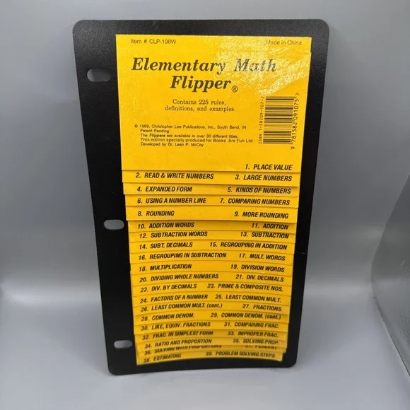 Elementary Math Flipper 1: 225 - Paperback, by Christopher Lee - Acceptable