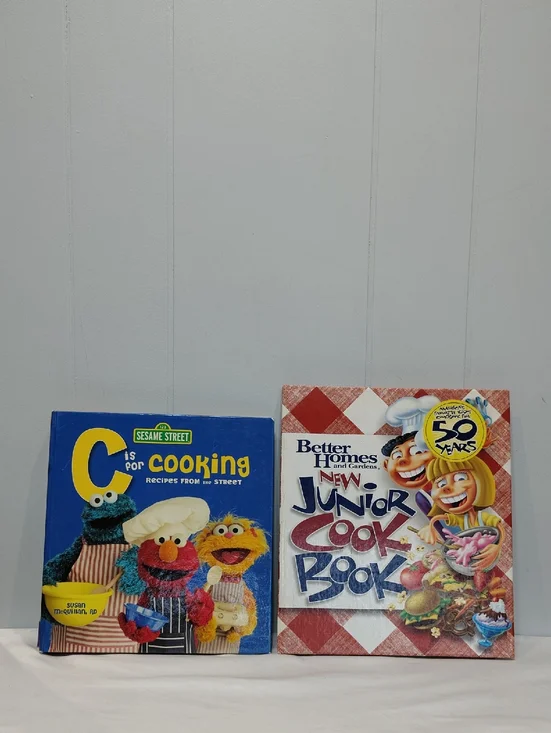 Kids Cookbook Bundle Better Homes New Junior Cook Book Sesame Street Cookbook