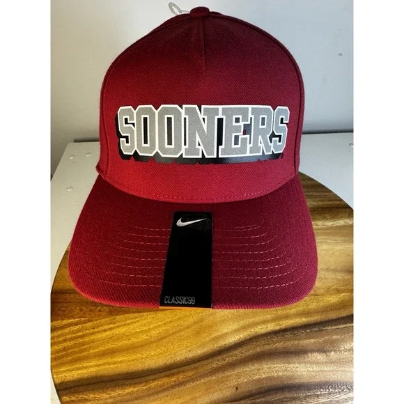 Nike Oklahoma Sooners Verbiage Swoosh Flex DNA Navy‎ Classic 99 Hat