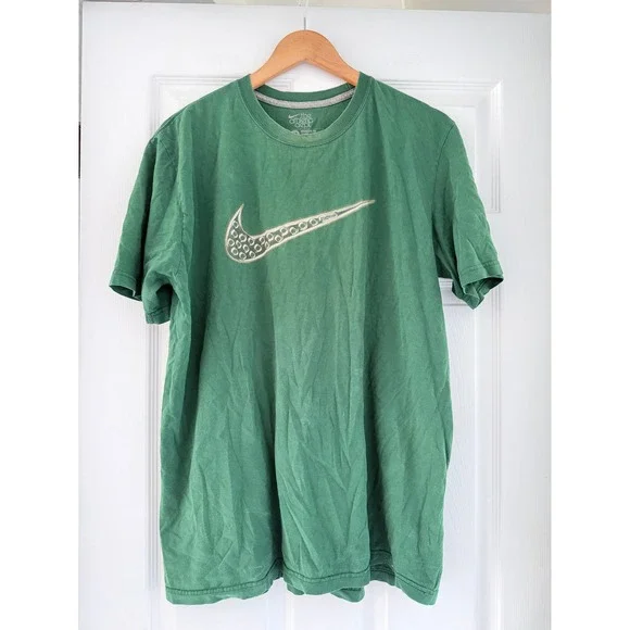Vintage 90s Mens‎ Green Nike T Shirt Retro Sports