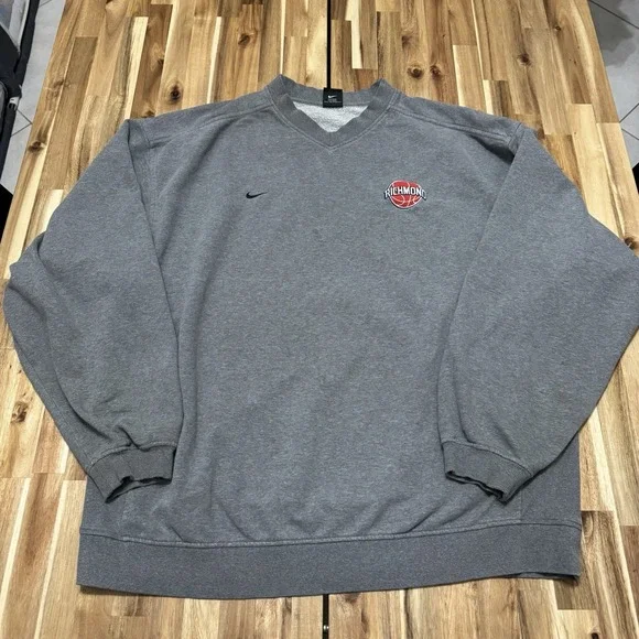 Vintage Richmond‎ Spiders Sweatshirt Mens 2XL Nike Gray College Basketball*