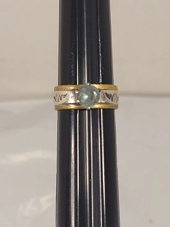 Chester Benally Sterling Silver Signed Navajo Ring Size 4.5 (C15)