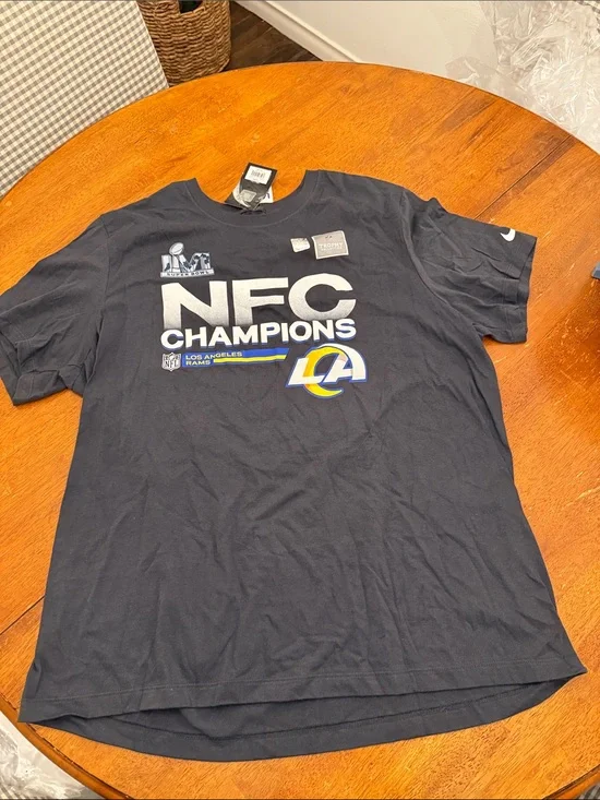 Nike Navy Los Angeles Rams NFC Champions Graphic Tee xxl
